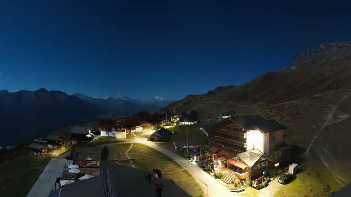 Fiescheralp Fiesch snow cam captured at 27 September 2026 at 11:49 pm GMT+2