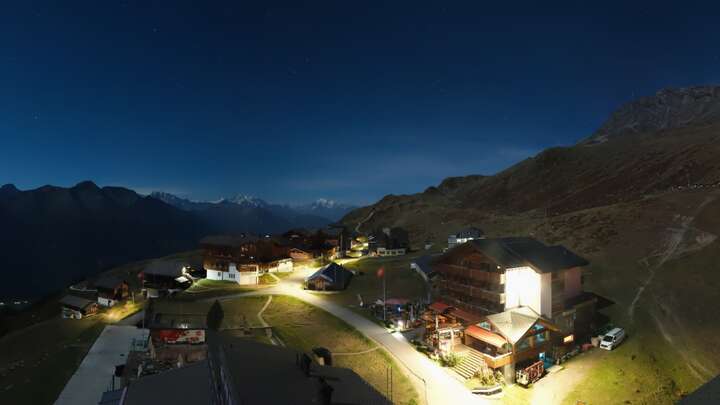 Fiescheralp Fiesch snow cam captured at 28 September 2026 at 11:51 pm GMT+2