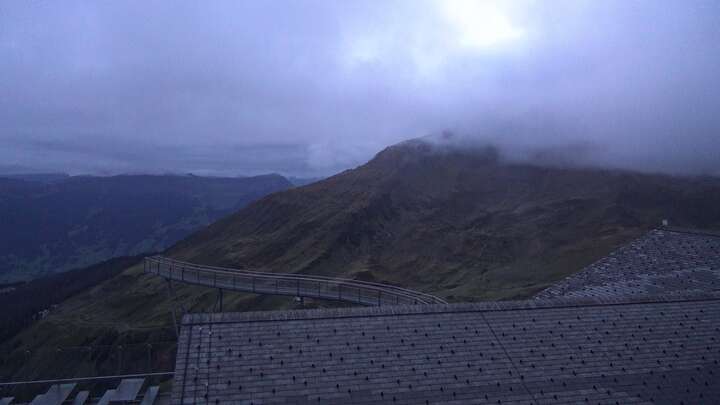 Grindelwald First snow cam captured at 17 September 2026 at 10:05 pm GMT+2