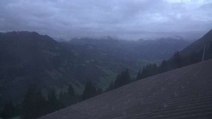 Gstaad Eggli snow cam captured at 17 September 2026 at 10:05 pm GMT+2