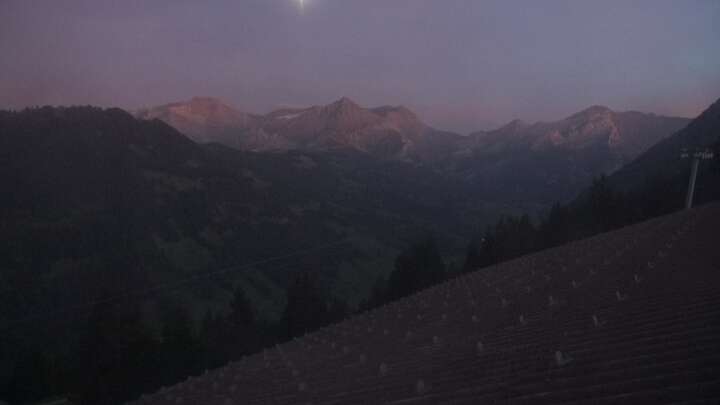 Gstaad Eggli snow cam captured at 21 September 2026 at 8:09 pm GMT+2