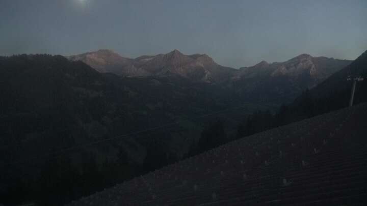Gstaad Eggli snow cam captured at 22 September 2026 at 7:57 pm GMT+2