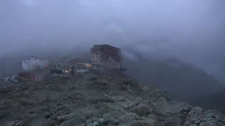 Pontresina Diavolezza Upper Station snow cam captured at 16 September 2026 at 7:44 pm GMT+2