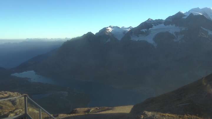 Pontresina Upper Station Lagalb snow cam captured at 15 September 2026 at 6:43 pm GMT+2
