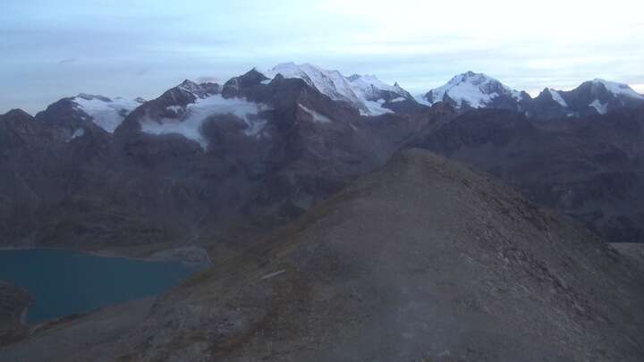 Pontresina Upper Station Lagalb snow cam captured at 21 September 2026 at 7:39 pm GMT+2