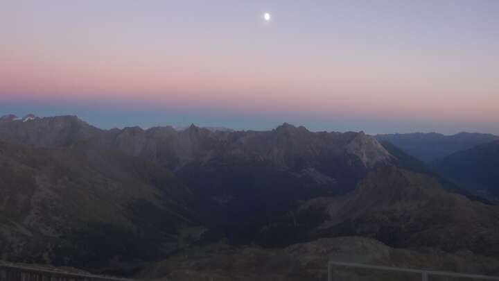 Pontresina Upper Station Lagalb snow cam captured at 22 September 2026 at 7:43 pm GMT+2