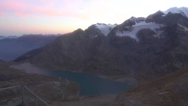 Pontresina Upper Station Lagalb snow cam captured at 23 September 2026 at 7:43 pm GMT+2