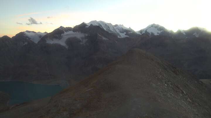 Pontresina Upper Station Lagalb snow cam captured at 26 September 2026 at 7:30 pm GMT+2