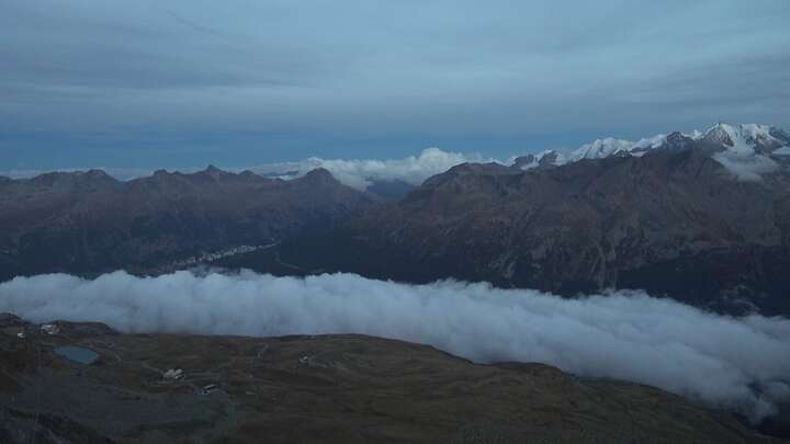 St. Moritz Piz Nair Upper Station snow cam captured at 17 September 2026 at 10:14 pm GMT+2