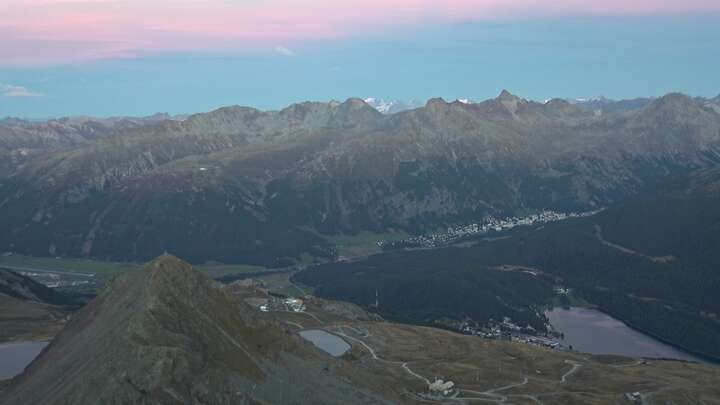 St. Moritz Piz Nair Upper Station snow cam captured at 23 September 2026 at 7:39 pm GMT+2