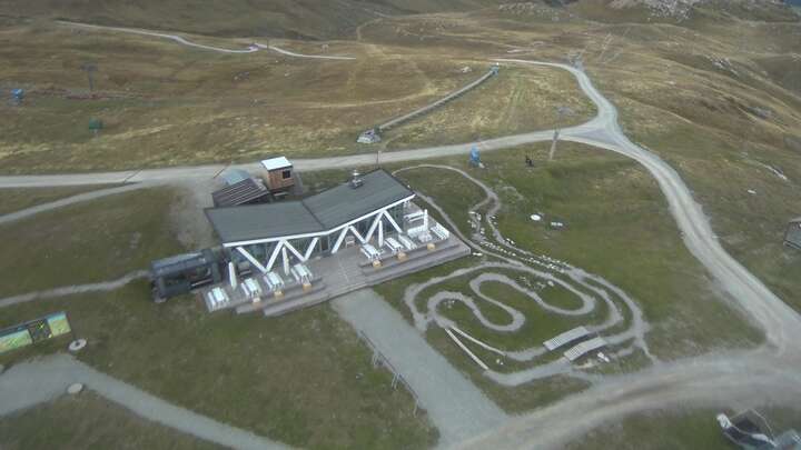 St. Moritz Corviglia snow cam captured at 22 September 2026 at 7:39 pm GMT+2