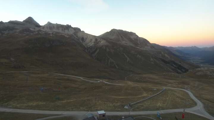 St. Moritz Corviglia snow cam captured at 25 September 2026 at 7:31 pm GMT+2