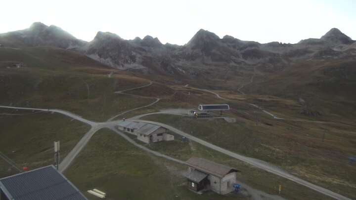 St. Moritz Corviglia snow cam captured at 26 September 2026 at 7:32 pm GMT+2