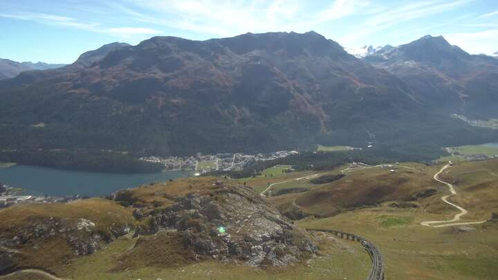 St. Moritz Corviglia snow cam captured at 29 September 2026 at 12:37 pm GMT+2