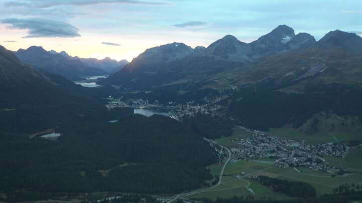 St. Moritz Muottas Muragl snow cam captured at 13 September 2026 at 7:58 pm GMT+2