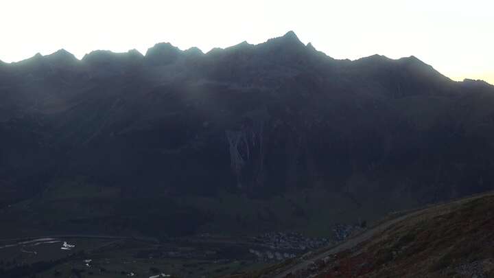 St. Moritz Muottas Muragl snow cam captured at 27 September 2026 at 7:28 pm GMT+2