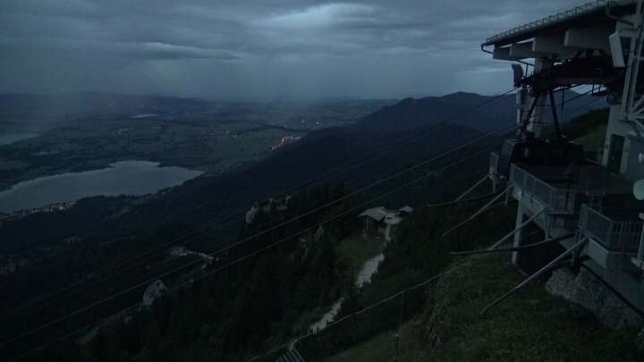Schwangau Tegelberg snow cam captured at 13 September 2026 at 7:49 pm GMT+2