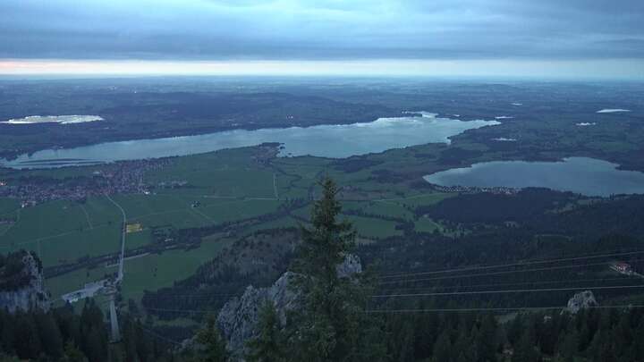 Schwangau Tegelberg snow cam captured at 17 September 2026 at 10:12 pm GMT+2