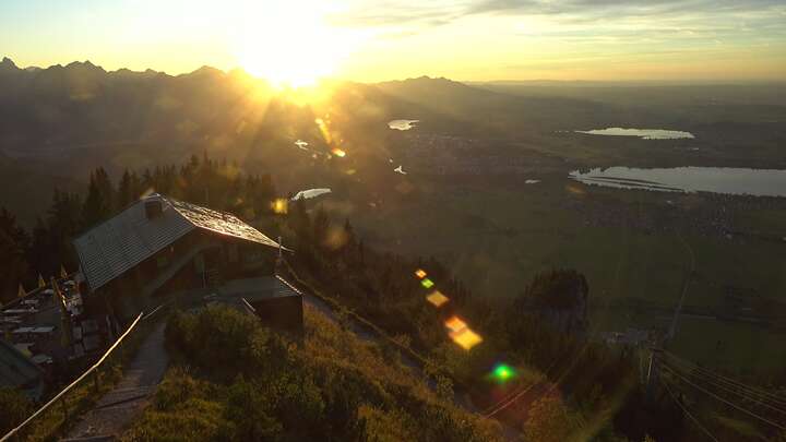 Schwangau Tegelberg snow cam captured at 26 September 2026 at 6:58 pm GMT+2