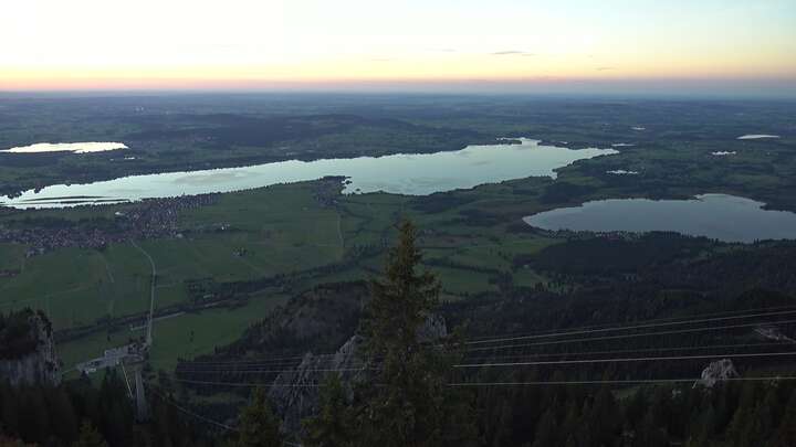 Schwangau Tegelberg snow cam captured at 27 September 2026 at 7:25 pm GMT+2