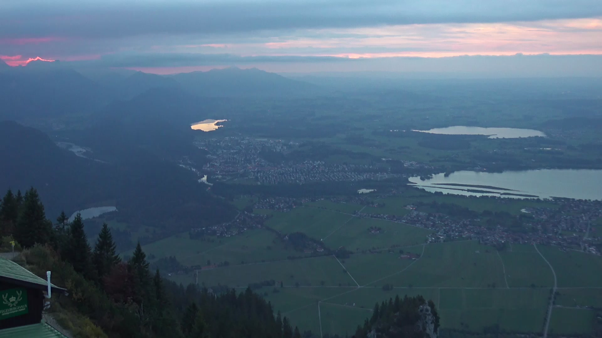 Schwangau Tegelberg snow cam captured at 3 October 2026 at 6:57 pm GMT+2