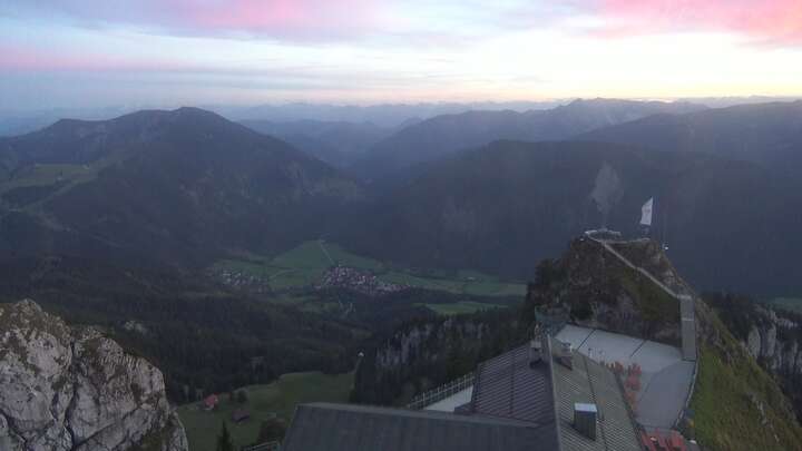 Bayrischzell Wendelstein snow cam captured at 19 September 2026 at 7:47 pm GMT+2