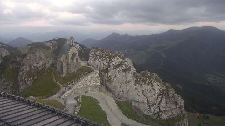 Bayrischzell Wendelstein snow cam captured at 22 September 2026 at 7:24 pm GMT+2