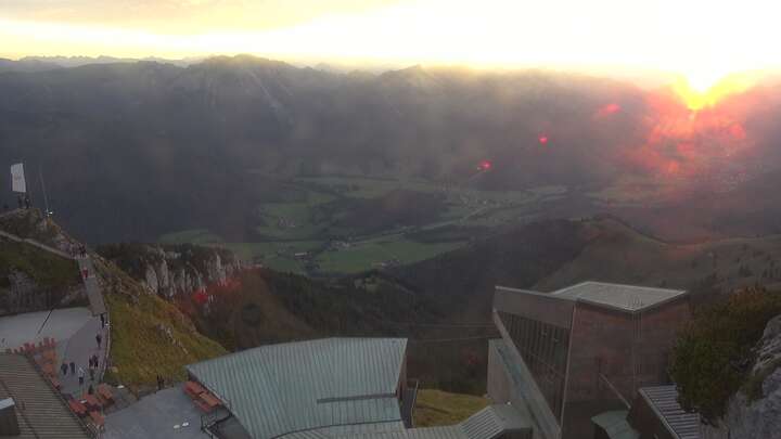 Bayrischzell Wendelstein snow cam captured at 25 September 2026 at 7:12 pm GMT+2