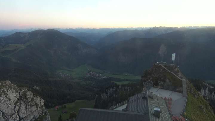 Bayrischzell Wendelstein snow cam captured at 27 September 2026 at 7:16 pm GMT+2