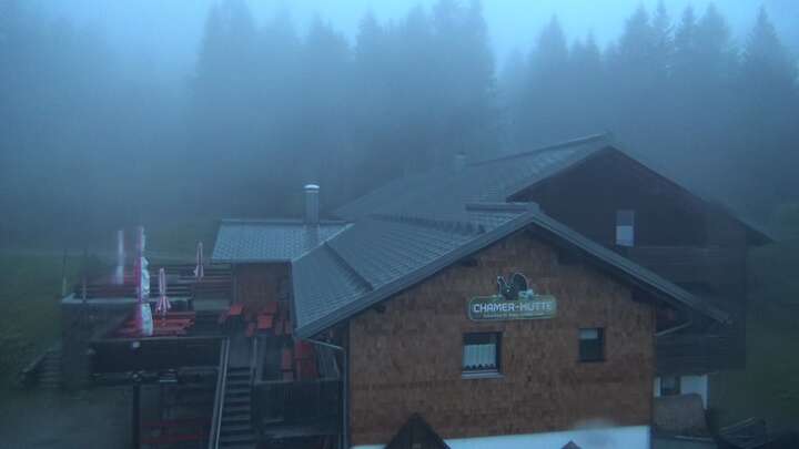 Bodenmais (Bayerischer Wald) Chamer Hütte snow cam captured at 13 September 2026 at 7:41 pm GMT+2