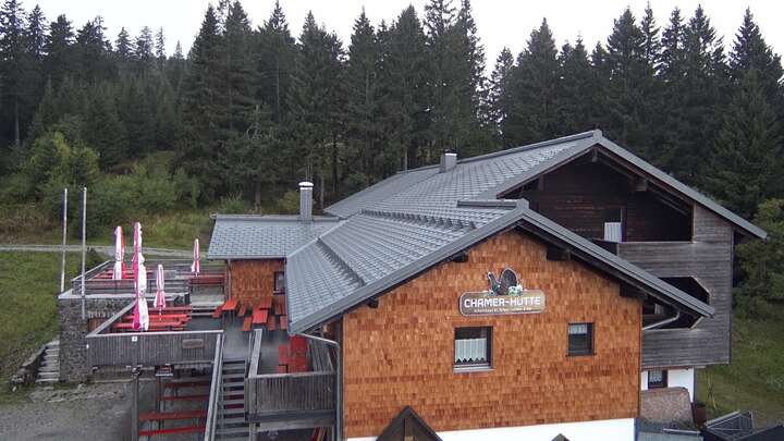 Bodenmais (Bayerischer Wald) Chamer Hütte snow cam captured at 14 September 2026 at 7:40 pm GMT+2