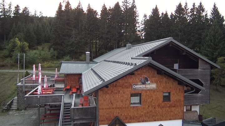 Bodenmais (Bayerischer Wald) Chamer Hütte snow cam captured at 25 September 2026 at 7:12 pm GMT+2