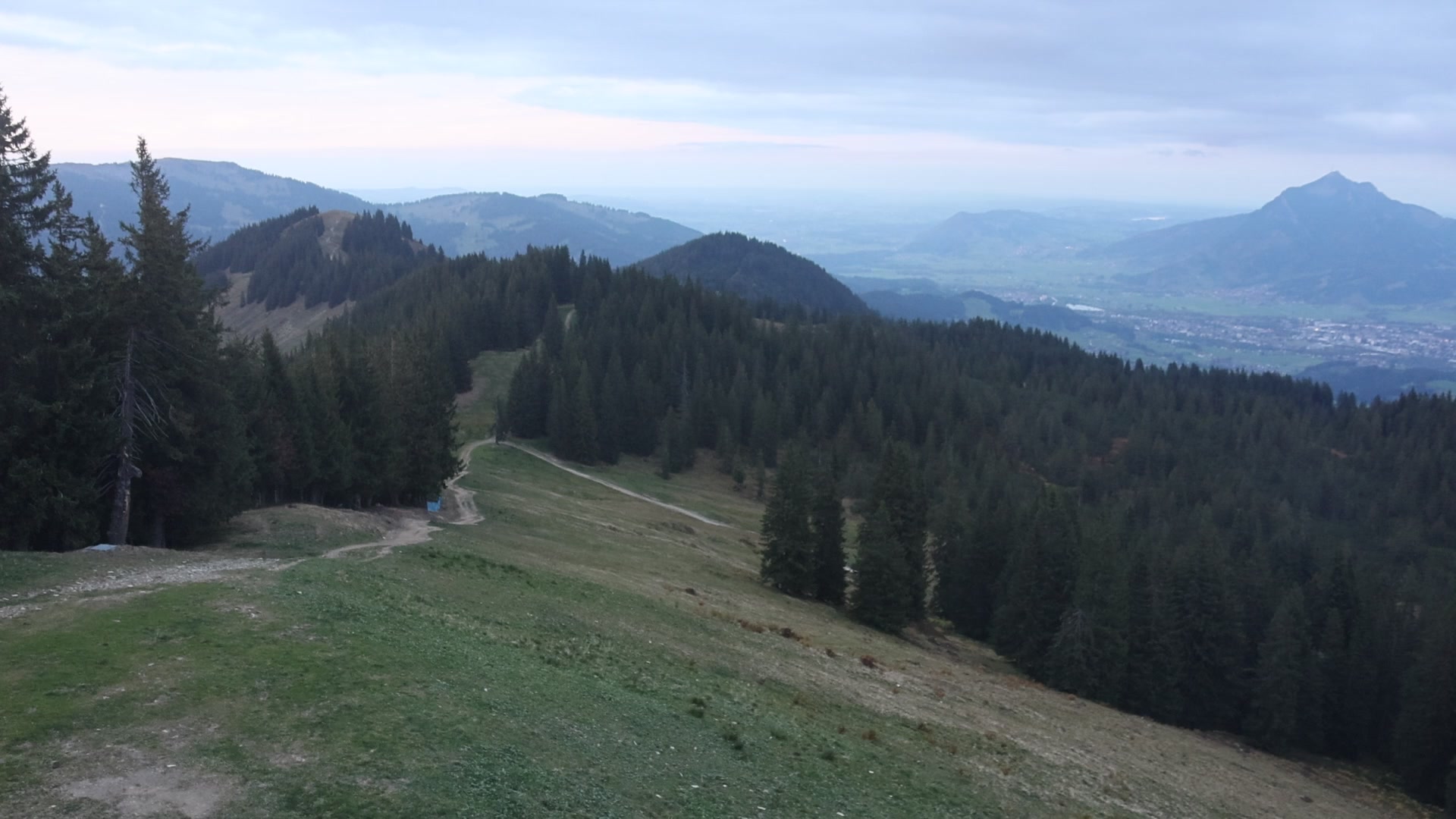 Bolsterlang Weiherkopf Upper Station snow cam captured at 3 October 2026 at 7:13 pm GMT+2