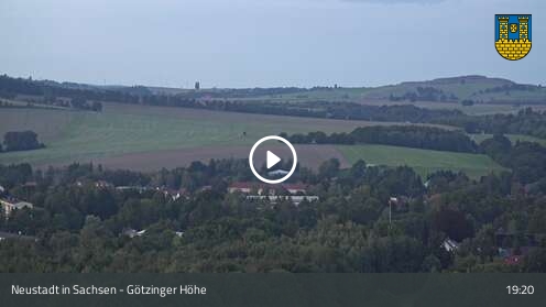Neustadt in Sachsen Götzinger Höhe snow cam captured at 12 September 2026 at 7:21 pm GMT+2