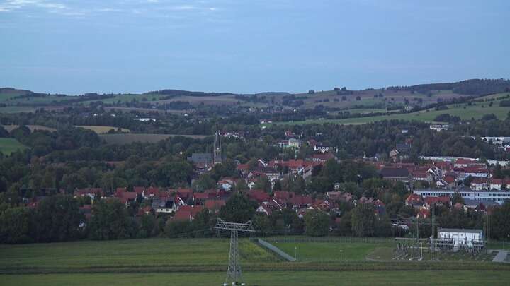 Neustadt in Sachsen Götzinger Höhe snow cam captured at 17 September 2026 at 10:07 pm GMT+2