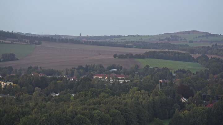 Neustadt in Sachsen Götzinger Höhe snow cam captured at 26 September 2026 at 6:55 pm GMT+2