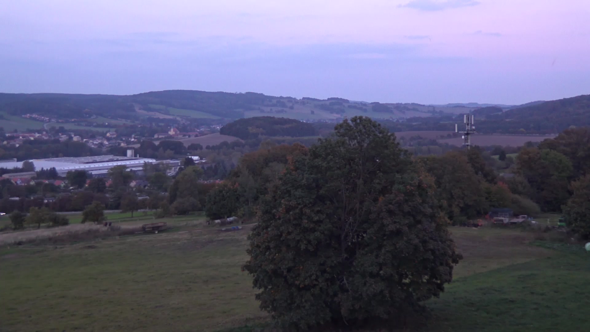 Neustadt in Sachsen Götzinger Höhe snow cam captured at 3 October 2026 at 6:54 pm GMT+2