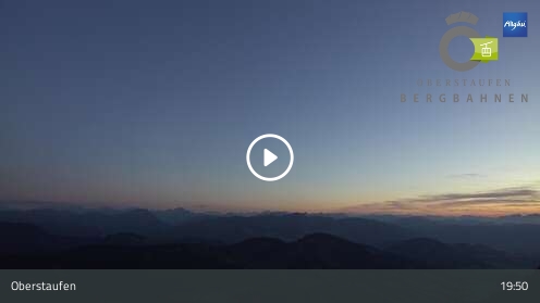 Oberstaufen Hochgratbahn Upper Station snow cam captured at 12 September 2026 at 7:54 pm GMT+2