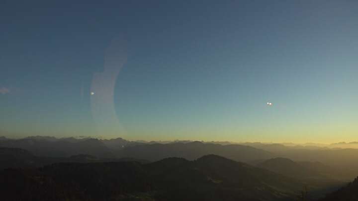 Oberstaufen Hochgratbahn Upper Station snow cam captured at 22 September 2026 at 7:11 pm GMT+2