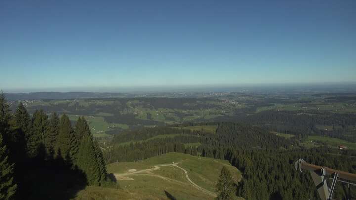 Oberstaufen Fluhexpress Berg snow cam captured at 23 September 2026 at 10:07 am GMT+2