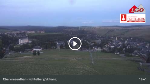 Oberwiesenthal Fichtelberg Skihang snow cam captured at 12 September 2026 at 7:54 pm GMT+2