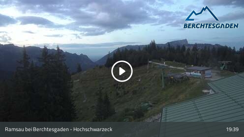 Ramsau bei Berchtesgaden Hochschwarzeck snow cam captured at 12 September 2026 at 7:54 pm GMT+2