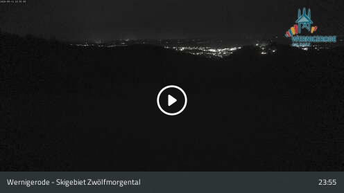 Wernigerode Ski Area Zwölfmorgental snow cam captured at 12 September 2026 at 11:57 pm GMT+2