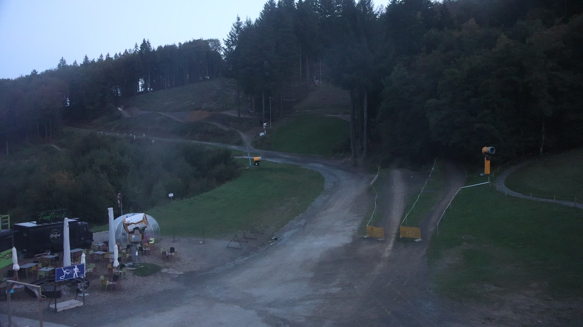 Winterberg Kappe snow cam captured at 3 October 2026 at 7:24 pm GMT+2