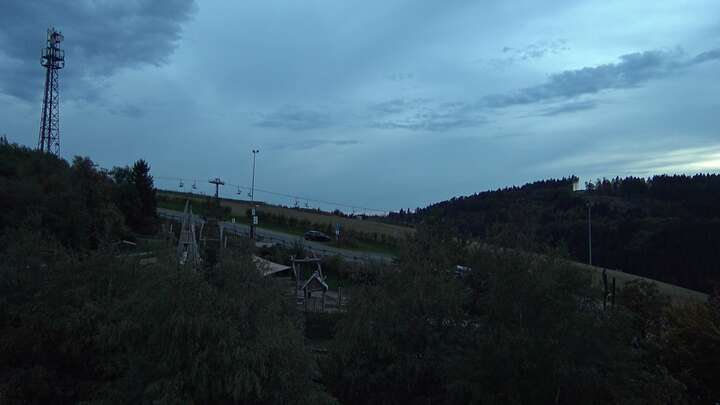 Winterberg Erlebnisberg Kappe snow cam captured at 28 September 2026 at 7:25 pm GMT+2