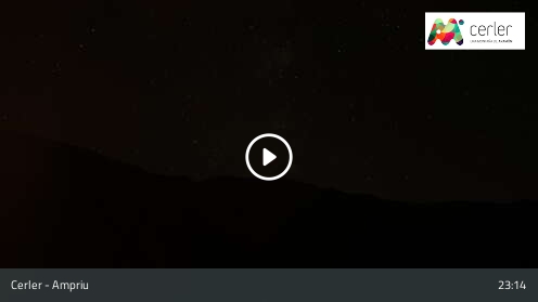 Cerler Ampriu snow cam captured at 12 September 2026 at 11:19 pm GMT+2