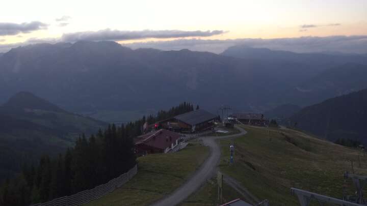 Alpbach Wiedersbergerhorn snow cam captured at 22 September 2026 at 7:39 pm GMT+2