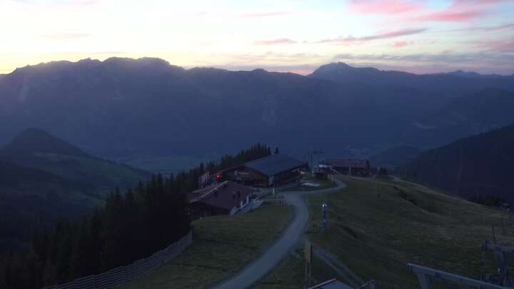 Alpbach Wiedersbergerhorn snow cam captured at 23 September 2026 at 7:39 pm GMT+2