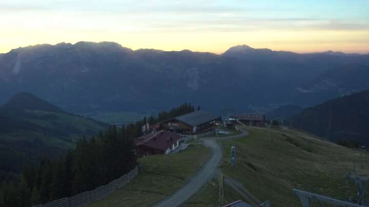 Alpbach Wiedersbergerhorn snow cam captured at 26 September 2026 at 7:11 pm GMT+2