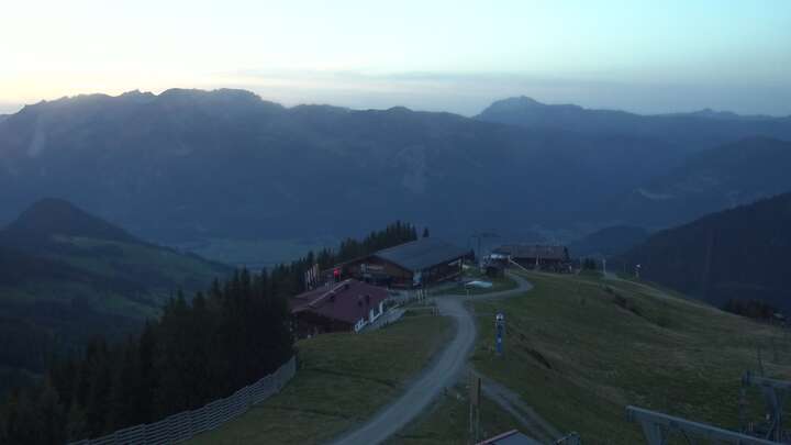 Alpbach Wiedersbergerhorn snow cam captured at 28 September 2026 at 7:18 pm GMT+2